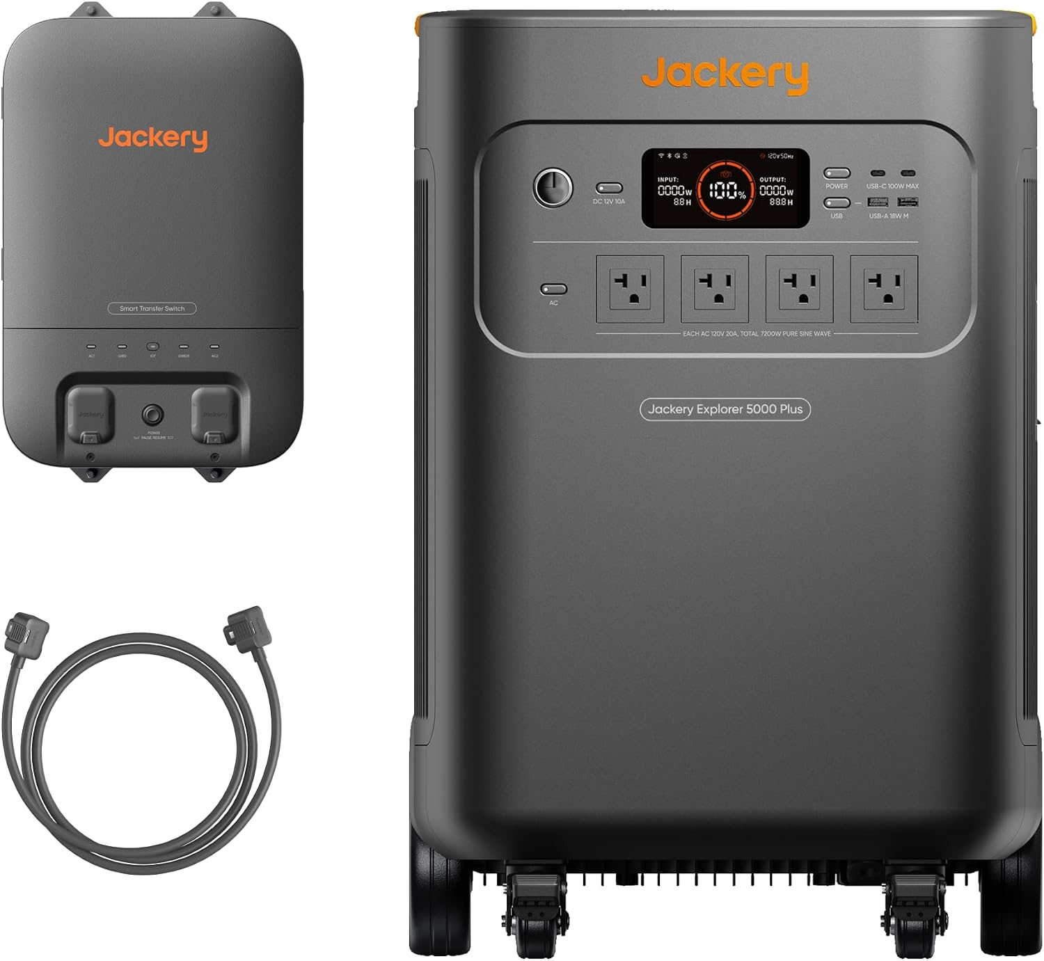 Jackery Explorer 5000 Plus with Smart Transfer Switch product image
