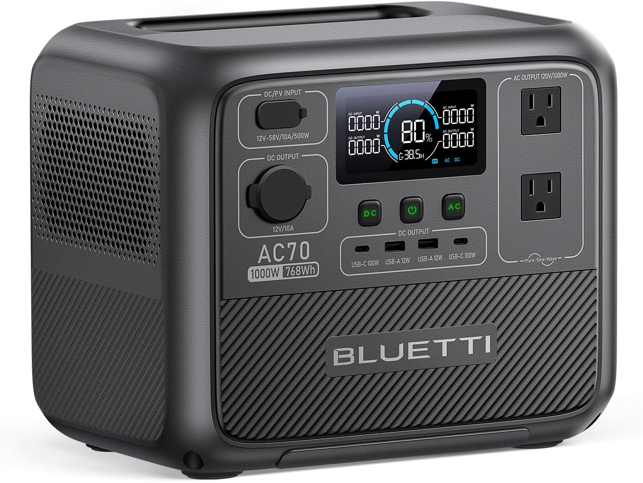 Bluetti AC70 affordable power station image