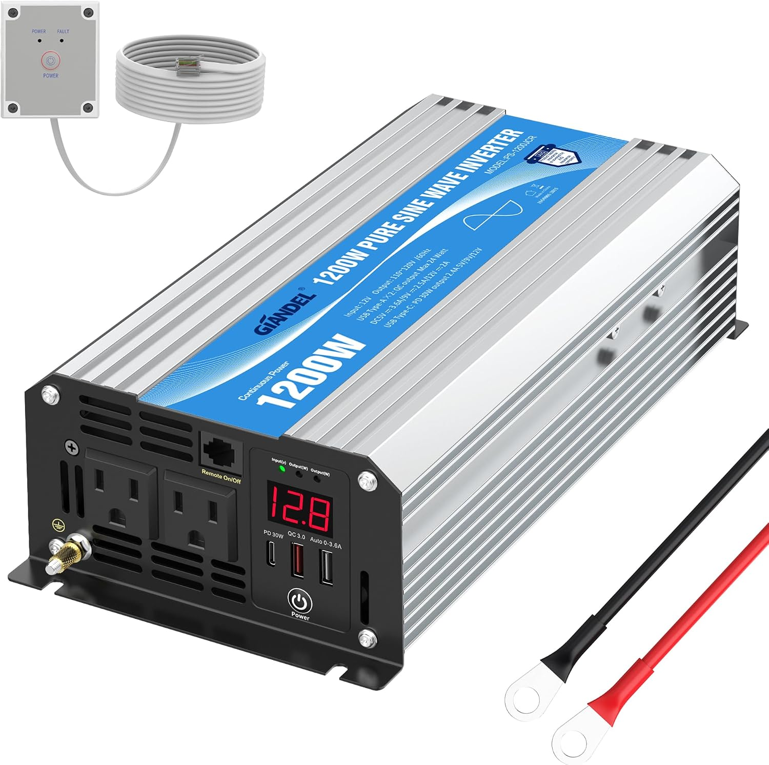 GIANDEL 1200 W Pure Sine Wave inverter image