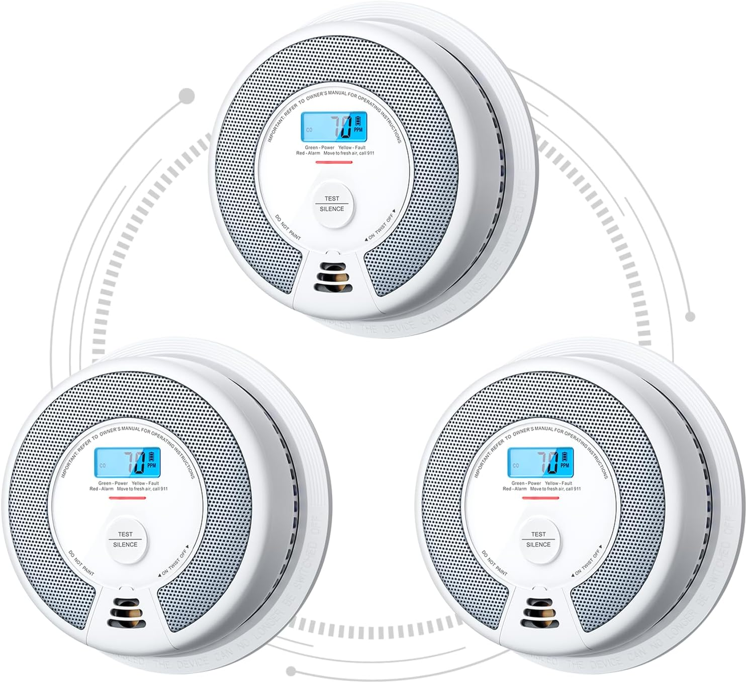 X-Sense SC07-W carbon monoxide detector photo