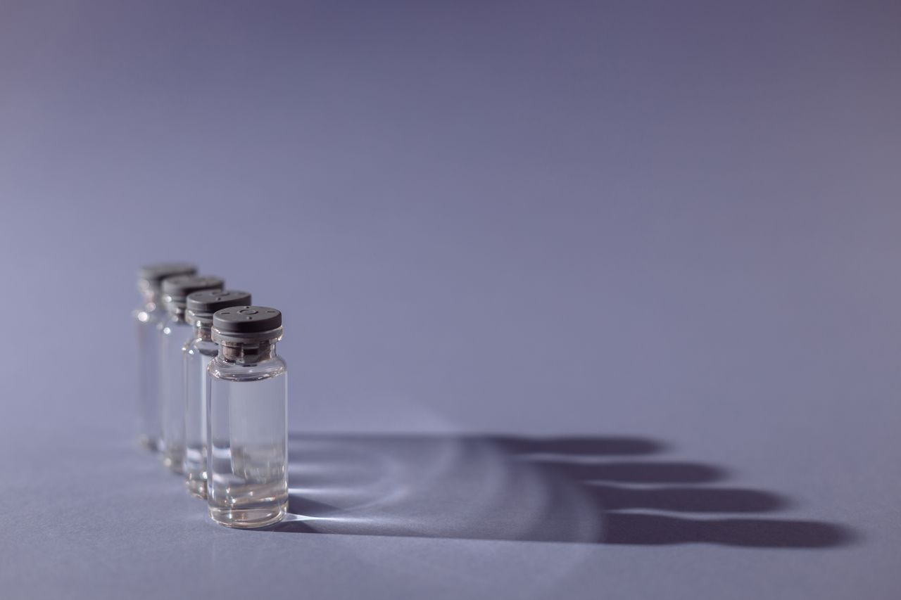 Insulin vials on a counter