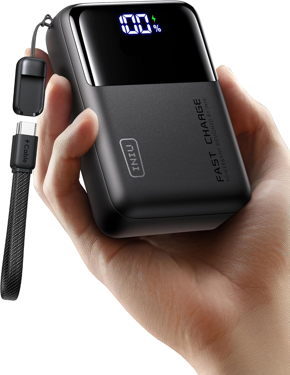 INIU 25,000mAh power bank image in hand